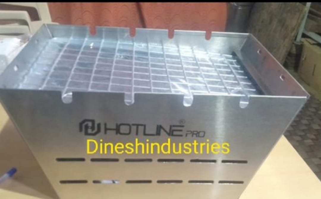 Stainless Steel Body Charcoal Barbecue with 4 Skewers