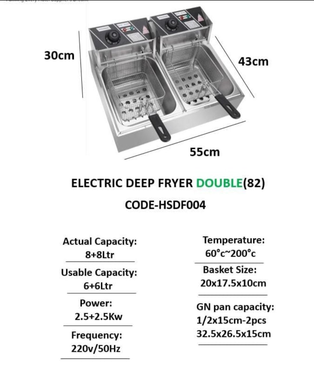 12ltr Electri Deep Fryer