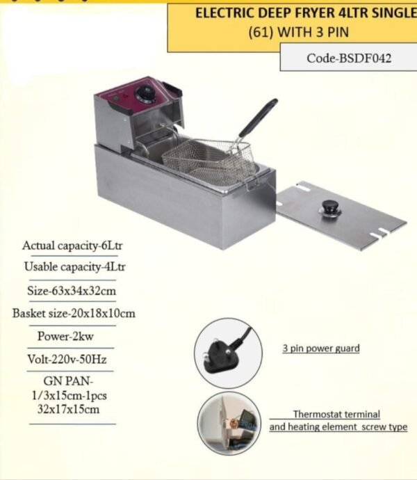 4 Ltr Electric Deep Fryer