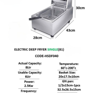 6ltr electric deep fryer