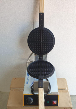 Electric Belgian  rotating waffle maker