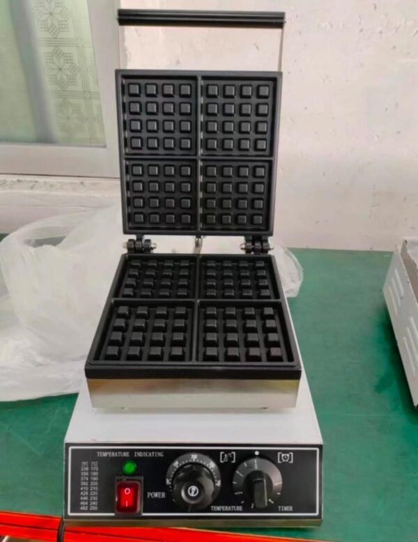 Electric 4 Slot Square Waffle