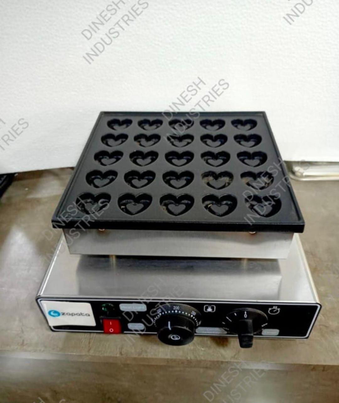 Electric heartin shape mini pancake
