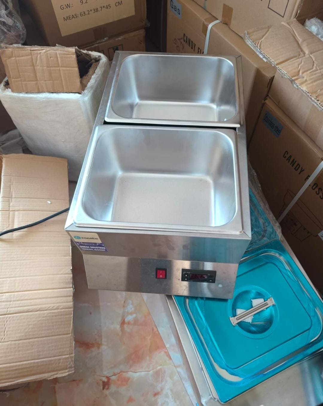 8l+8ltr electric chocolate melting machine