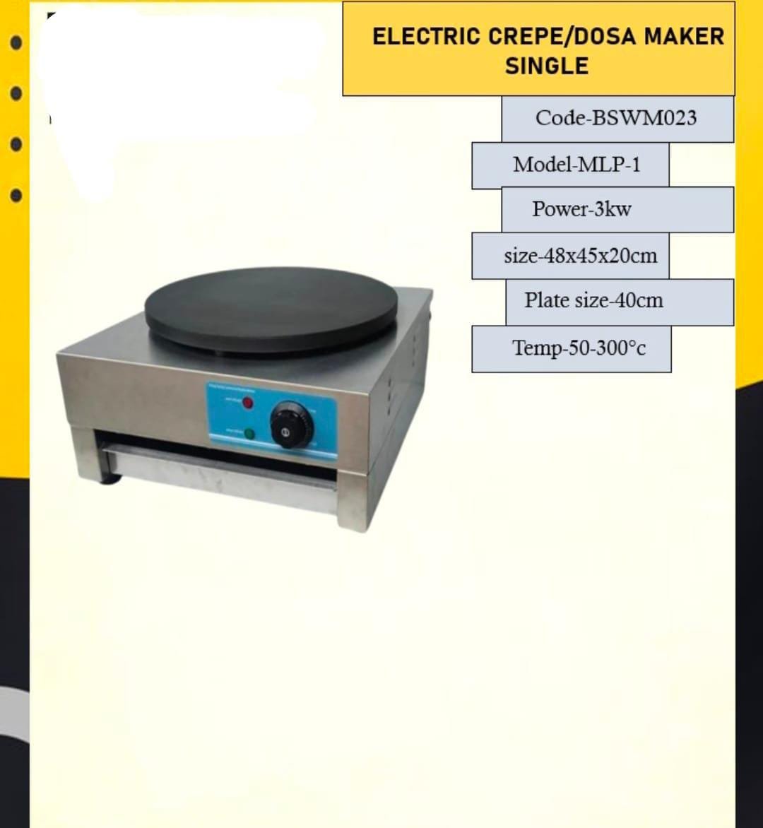 Electric crepe maker
