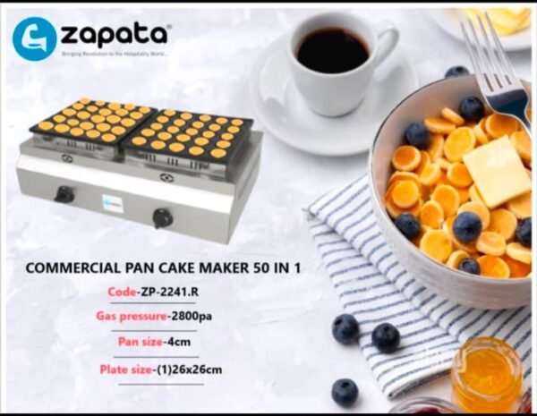 Gas pan cake machine