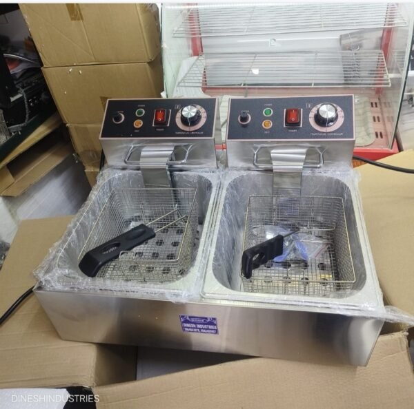 (Premium) 2 Tank Electric 6ltr+6ltr Deep Fryer Heavy