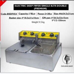 (with timer) 2 tank 6ltr+6ltr electric deep fryer premium