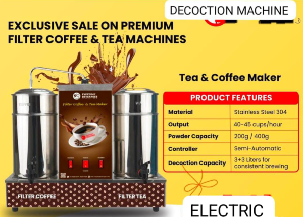 2ltr electric tea & coffee decoction maker