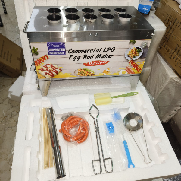 Gas egg roll machine 10 holes
