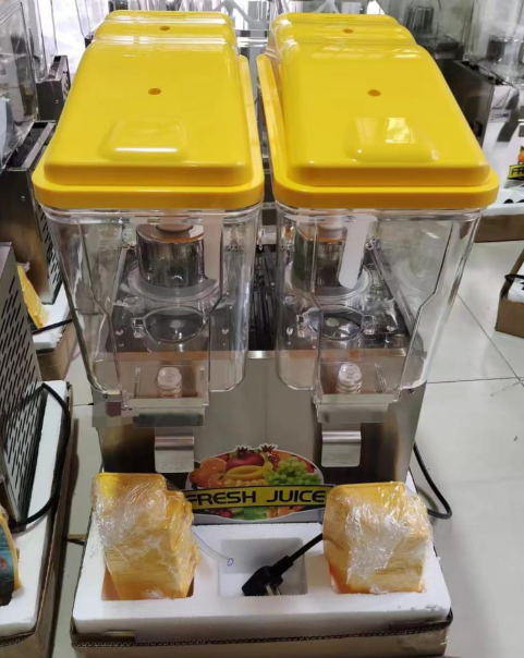2 tank electric cooling juice dispenser
