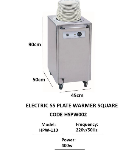 Electric plate warmer
