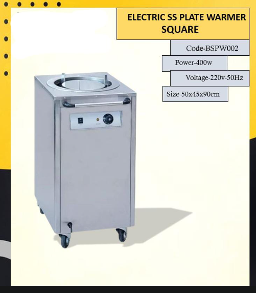 Electric SS plate warmer Square