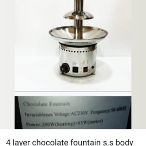 4 layer chocolate fountain s.s body